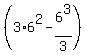 %283%2A6%5E2-6%5E3%2F3%29