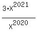 %283%2AX%5E2021%29%2FX%5E2020