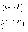%283%2AY%5E4%2An%5E6%29%5E2%2F%28Y%5E2%2An%5E-3%29%5E4