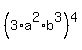 %283%2Aa%5E2%2Ab%5E3%29%5E4
