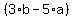 %283%2Ab-5%2Aa%29