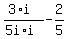 %283%2Ai%29%2F%285i%2Ai%29-2%2F5