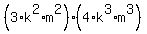 %283%2Ak%5E2%2Am%5E2%29%2A%284%2Ak%5E3%2Am%5E3%29