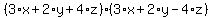 %283%2Ax%2B2%2Ay%2B4%2Az%29%2A%283%2Ax%2B2%2Ay-4%2Az%29