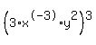 %283%2Ax%5E-3%2Ay%5E2%29%5E3