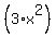 %283%2Ax%5E2%29