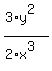 %283%2Ay%5E2%29%2F%282%2Ax%5E3%29