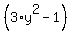 %283%2Ay%5E2-1%29