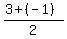 %283%2B%28-1%29%29%2F2