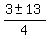 %283%2B-+13%29%2F4
