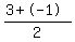 %283%2B-1%29%2F2