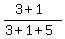 %283%2B1%29%2F%283%2B1%2B5%29