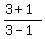 %283%2B1%29%2F%283-1%29