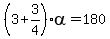 %283%2B3%2F4%29alpha=180