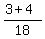 %283%2B4%29%2F18