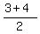%283%2B4%29%2F2