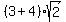 %283%2B4%29sqrt%282%29