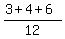 %283%2B4%2B6%29%2F12