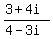 %283%2B4i%29%2F%284-3i%29
