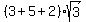 %283%2B5%2B2%29sqrt%283%29
