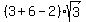%283%2B6-2%29sqrt%283%29
