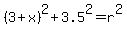 %283%2Bx%29%5E2%2B3.5%5E2+=+r%5E2