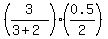 %283%2F%283%2B2%29%29%2A%280.5%2F2%29
