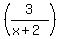 %283%2F%28x%2B2%29%29