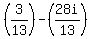 %283%2F13%29-%2828i%2F13%29+