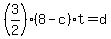 %283%2F2%29%288-c%29t=d