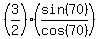 %283%2F2%29%28sin%2870%29%2Fcos%2870%29%29