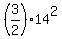 %283%2F2%29%2A14%5E2