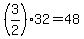 %283%2F2%29%2A32+=+48