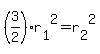 %283%2F2%29%2Ar%5B1%5D%5E2=r%5B2%5D%5E2
