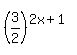 %283%2F2%29%5E%282x%2B1%29