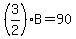 %283%2F2%29B=90