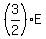 %283%2F2%29E