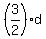 %283%2F2%29d