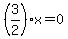 %283%2F2%29x=0