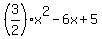 %283%2F2%29x%5E2-6x%2B5