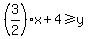 %283%2F2%29x+%2B4%3E=+y