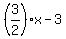 %283%2F2%29x+-3