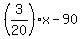 %283%2F20%29x-90