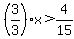 %283%2F3%29x%3E4%2F15