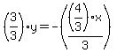 %283%2F3%29y+=+-%28%284%2F3%29x%2F3%29%29
