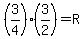 %283%2F4%29%283%2F2%29=R