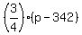 %283%2F4%29%28p-342%29