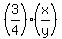 %283%2F4%29%28x%2Fy%29