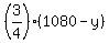 %283%2F4%29%2A%281080-y%29