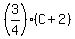 %283%2F4%29%2A%28C%2B2%29
